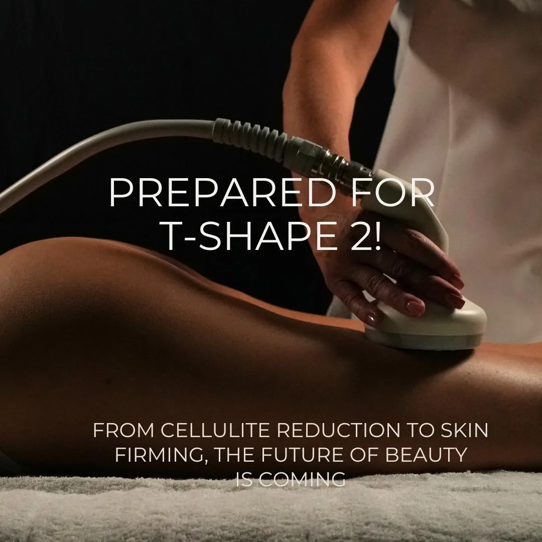 T-Shape 2 handpiece being applied during a bum lift treatment